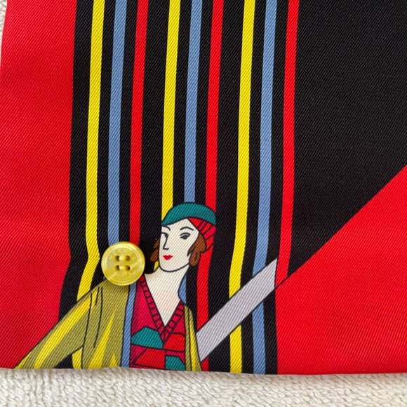 Hermes Silk small pouch Aux Sports d'Hiver - Picture 5 of 10